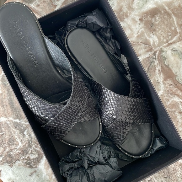 Freda Salvador Dew Sandal Black Size 8 Women’s - Picture 3 of 7